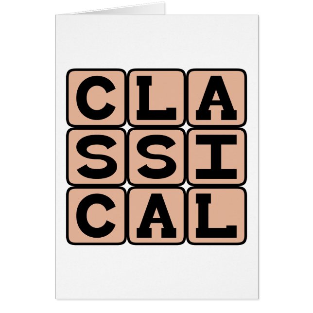 Classical, Music Genre (Front)