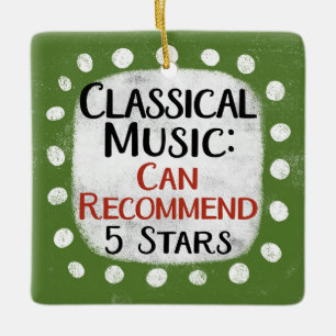 Classical Music Review 5 Stars Ornament