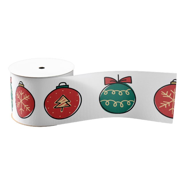 Classical Ornaments | Holidays Ribbon Grosgrain Ribbon (Spool)