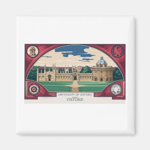 Classical Oxford Skyline Magnet