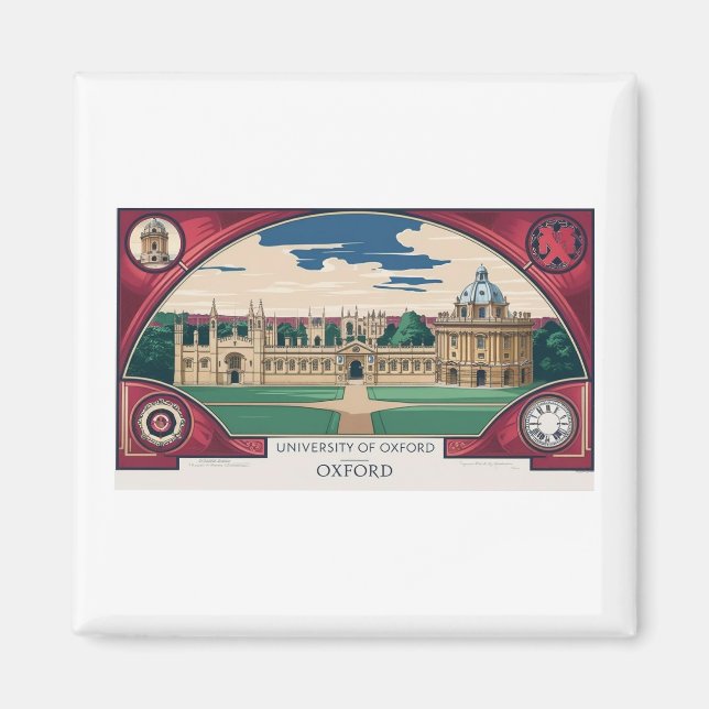 Classical Oxford Skyline Magnet (Front)