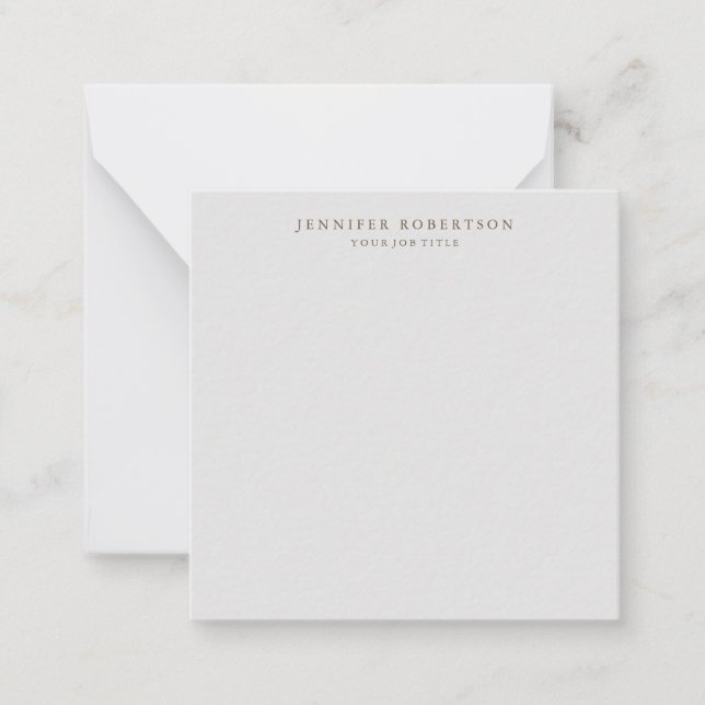 Classical Personalised Customised Minimalist Card (Front)