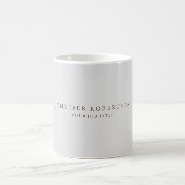 Classical Personalised Customised Minimalist Coffee Mug (Center)
