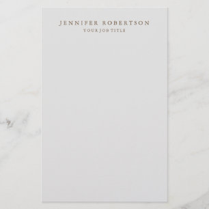 Classical Personalised Customised Minimalist Stationery