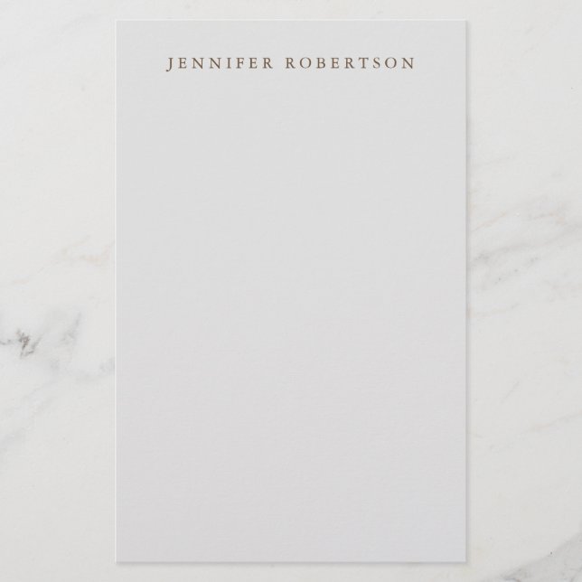 Classical Personalised Customised Minimalist Stationery (Front)