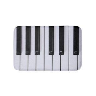 Classical Piano Keys Bath Mat