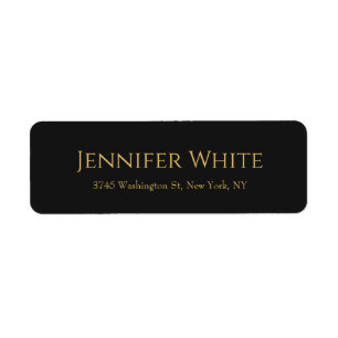Classical Plain Elegant Black Gold Colour Minimal