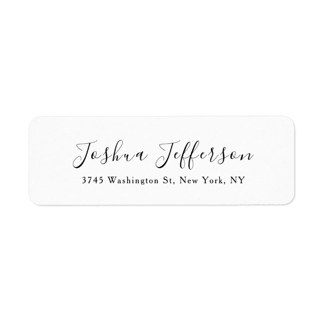 Classical Professional Creative Plain Black White (Front)