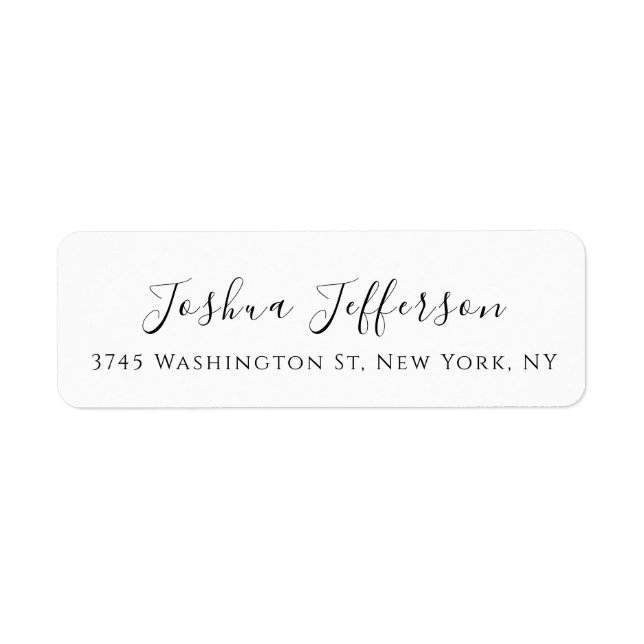 Classical Professional Creative Plain Black White (Front)