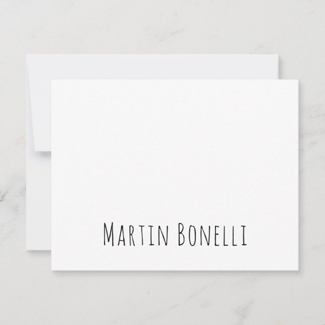 Classical Professional Own Name Information Simple Card (Front)