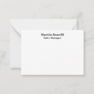 Classical Professional Own Name Information Simple Card