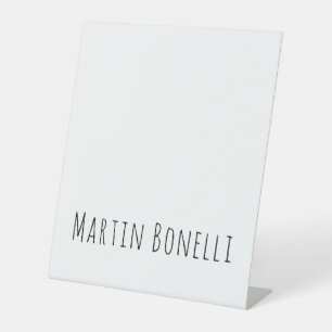 Classical Professional Own Name Information Simple Pedestal Sign