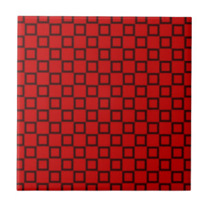 Classical red and black Tile