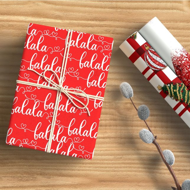 Classical Red Christmas Holiday  Wrapping Paper Sheet (Creator Uploaded)
