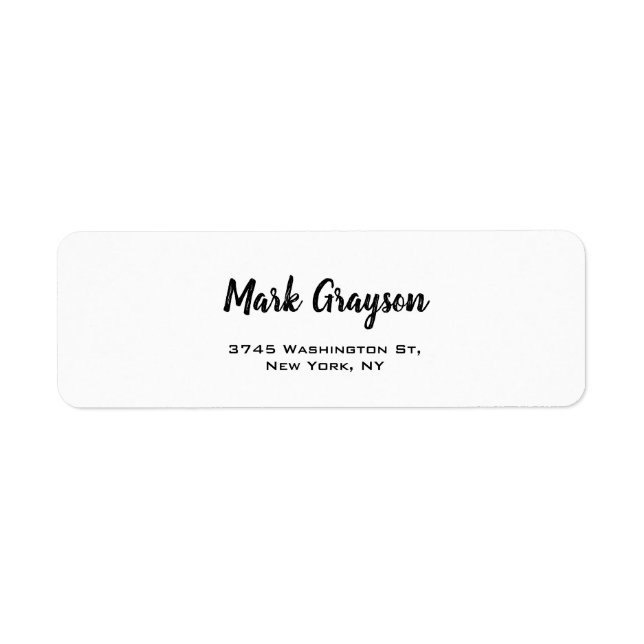 Classical Retro Stylish Handwritten Plain Elegant (Front)