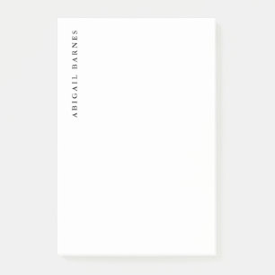 Classical Retro White Minimalist Professional Post-it Notes