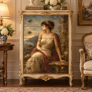 Classical Roman Lady at Sunset Terrace Tissue Paper