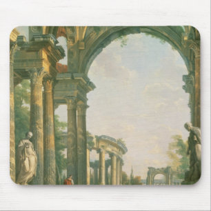 Classical ruins, 18th century mouse mat