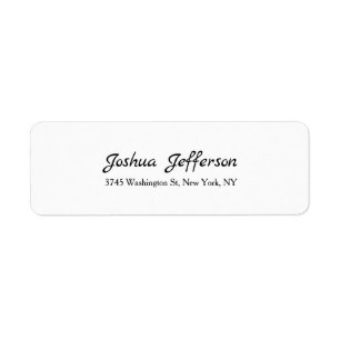 Classical Script Creative Plain Black & White