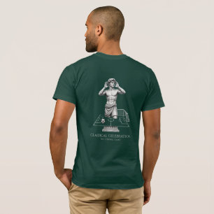 Classical Statue Soccer Celebration Art T-Shirt