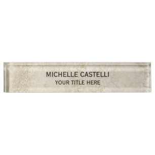Classical Stone Design Simple Minimalist Nameplate