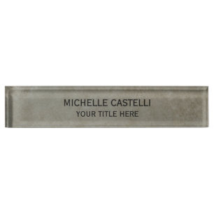 Classical Stone Design Simple Minimalist Nameplate