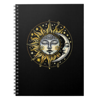 Classical style Sun&Moon&Star Divination Astrology Notebook