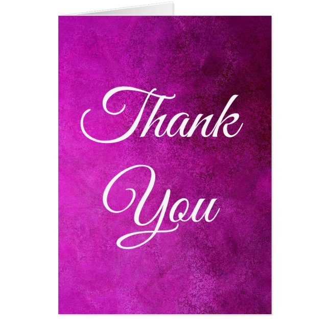 Classical Thank You Handwriting Pink Professional (Front)