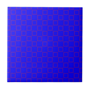 Classical vibrant blue with purple Tile