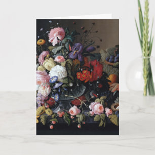 Classical Vintage Flower Art Painting Card