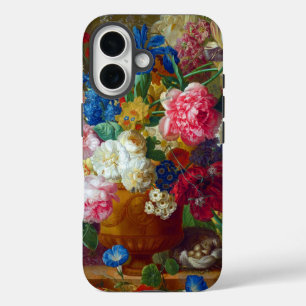 Classical Vintage Flowers Art Painting iPhone 16 Case