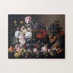 Classical Vintage Flowers Vase Art Painting Jigsaw Puzzle