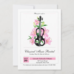 Classical Violin Invitation