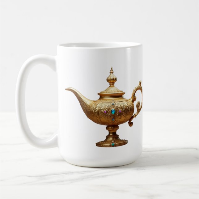 CLASSICAL WHITE CANECA - LAMP COFFEE MUG (Left)