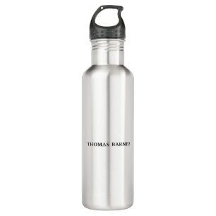 Classical White Minimalist Plain Elegant 710 Ml Water Bottle