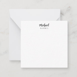 Classical White Minimalist Plain Elegant Card