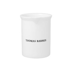 Classical White Minimalist Plain Elegant Pitcher