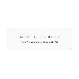 Classical White Minimalist Plain Elegant Simple