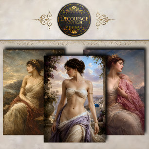 Classical Women of Antiquity Collection Wrapping Paper Sheet