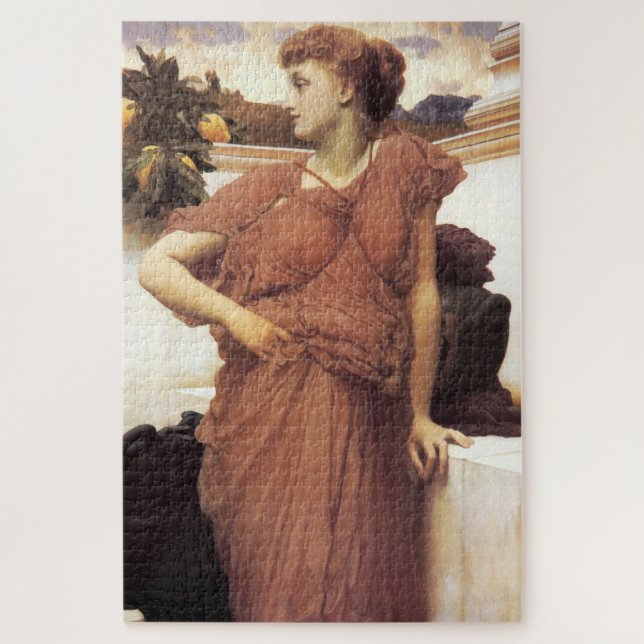 Classically Beautiful Woman at the Fountain Jigsaw Puzzle (Vertical)