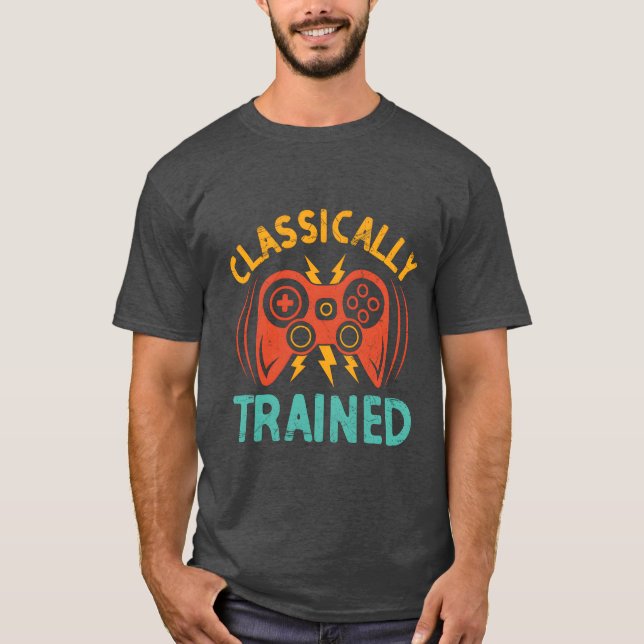 Classicallyrained Gamer Video Game PC Gaming gift T-Shirt (Front)