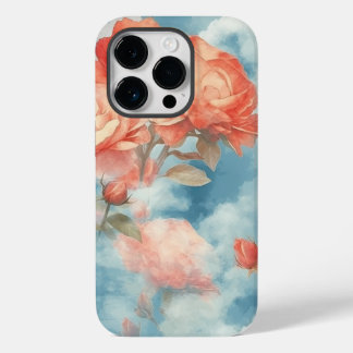 Classics - Angelic Pink and Red Roses in soft clou Case-Mate iPhone 14 Pro Case