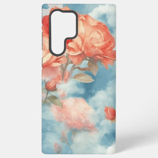 Classics - Angelic Pink and Red Roses in soft clou Samsung Galaxy Case