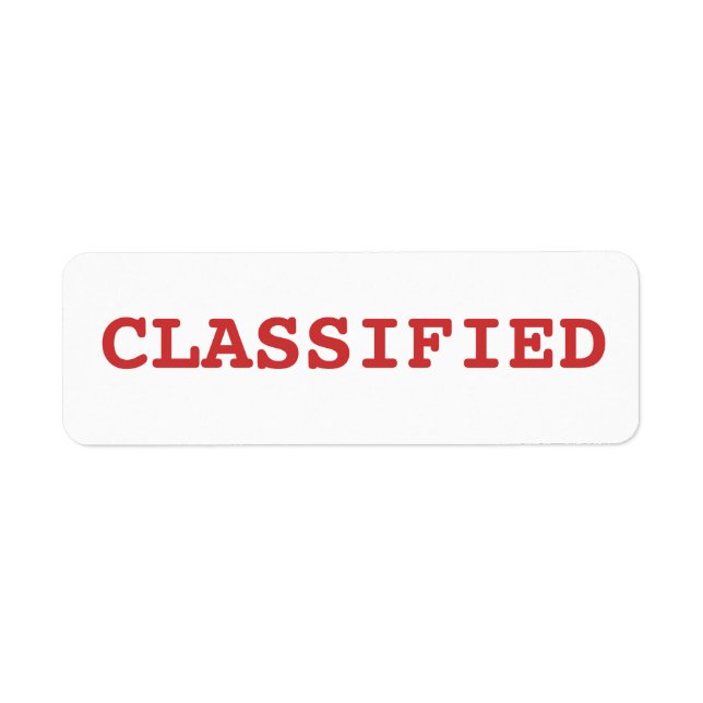 classified (Front)