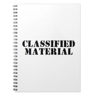 classified material notebook
