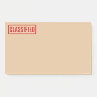Classified Post-it Notes