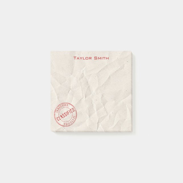 Classified Stamp Post-It Notes (Front)