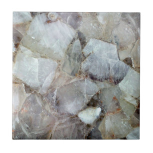Classis White Quartz Print Backsplash Tile