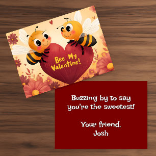 Classroom Buzzing By Valentine's Day Card