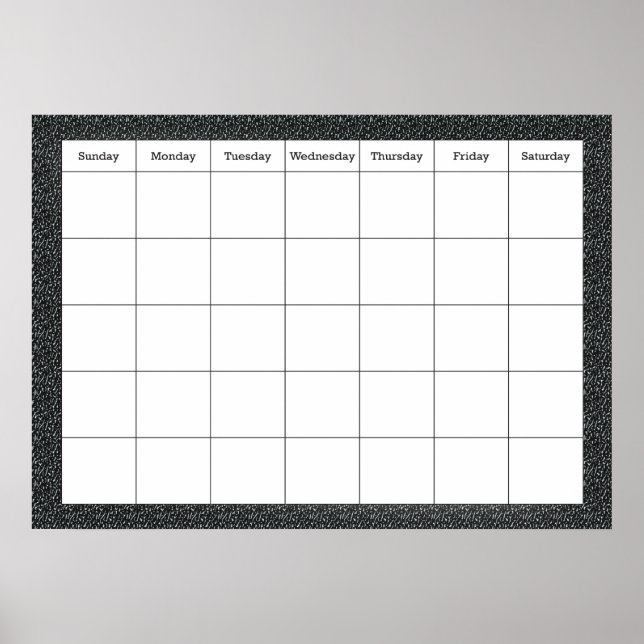 Classroom Calendar Poster (Front)